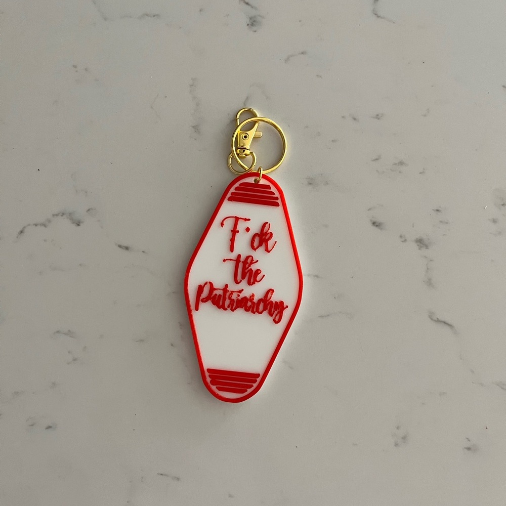 Taylor swift eras tour patriarchy keychain bag charm